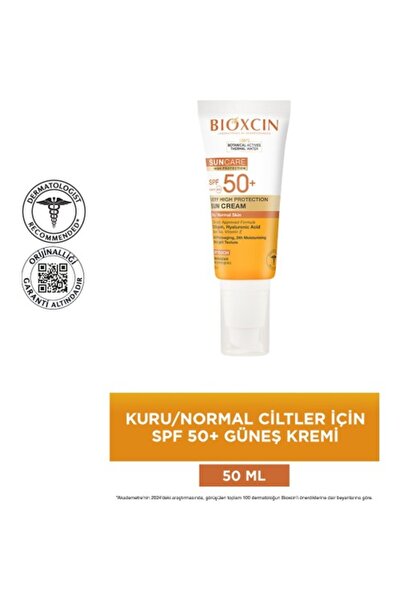 Bioxcin Sun Care Güneş Krem Renkli Yüksek Korumalı Kuru Normal Ciltler İçin Spf50+ 50 Ml