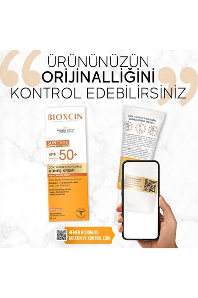 Bioxcin Sun Care Güneş Krem Renkli Yüksek Korumalı Kuru Normal Ciltler İçin Spf50+ 50 Ml