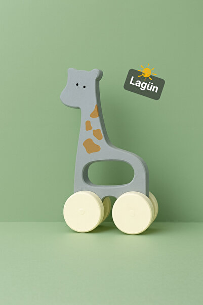 tinyminywoods Bebeğimin Ilk Oyuncağı Hediye Oyuncak Bebek Odası Dekor Sevimli Zürafa Ahşap Oyuncak
