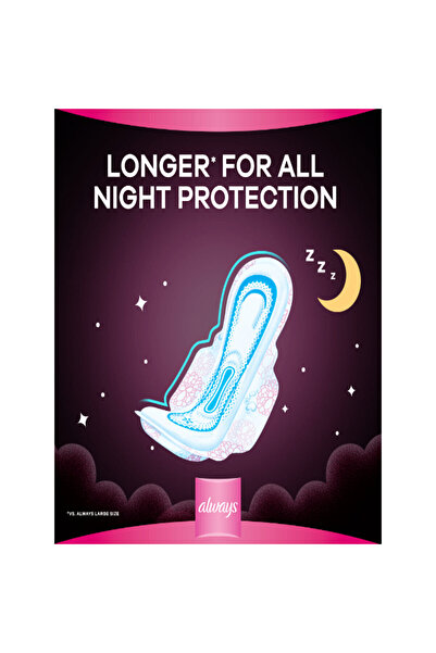 Always Cottony Soft Maxi Thick Night Sanitary Pads With Wings 48 pcs