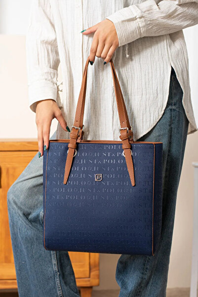 Just Polo Women's Large Size 2 Compartment Handbag Large Tote Bag P344028Mh