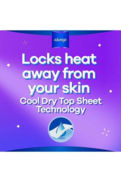 Always Aloe Vera Cool & Dry Maxi Thick Pads With Wings Large Value Pack 50pcs