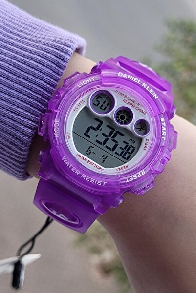 Daniel Klein Mor Renk 6 Farklı Işıklı 24 Ay Garantili Çocuk Kol Saati