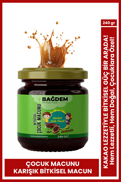KAKAO AROMALI KARIŞIK BİTKİSEL ÇOCUK MACUNU 240 GR