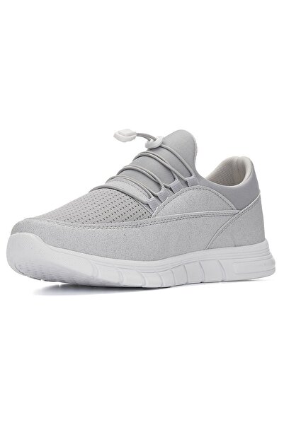 BlackSea JACK LİON Unisex Hafif Yumuşak Taban Bağcıksız Günlük Yürüyüş Sneaker Spor Ayakkabı - BUZ BEYAZ