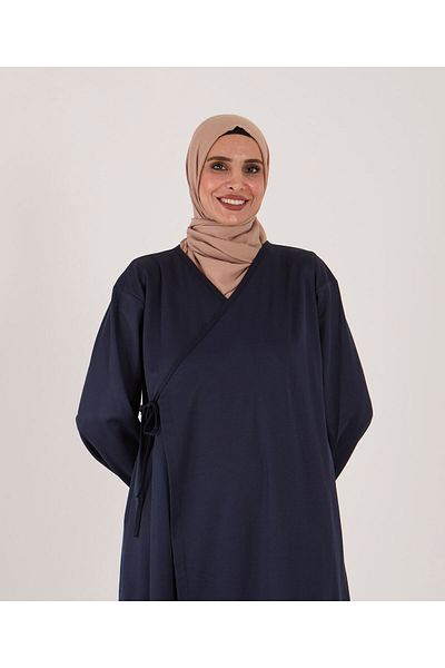 AYSUN TEKSTİL Wide Cut Solid Color Prayer Dress & Dressing Gown