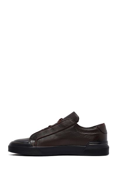 Derimod Men's Brown Lace-Up Leather Sneaker 25Wfd6211Ft