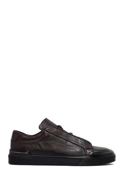 Derimod Men's Brown Lace-Up Leather Sneaker 25Wfd6211Ft