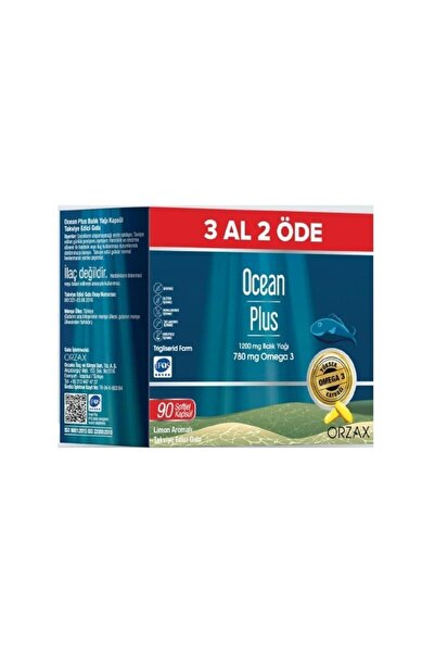 Orzax Ocean Plus 1200mg Balık Yağı 90 Kapsül