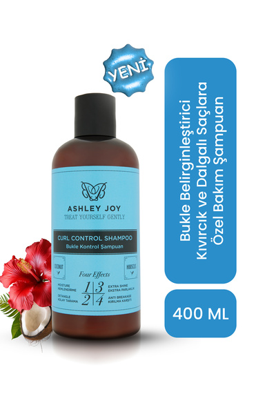 ASHLEY JOY Bukle Belirginleştirici Kıvırcık ve Dalgalı Saçlara Özel Bakım Şampuan 400 ML