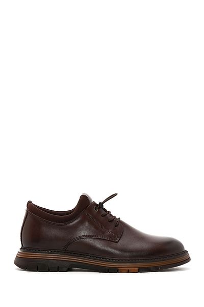 Derimod Men's Brown Lace-Up Leather Casual Shoes 25Wfd676518