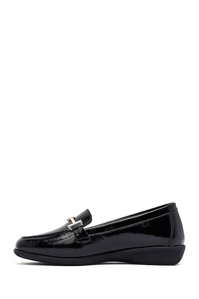 Derimod Women's Black Buckle Leather Masculine Loafer 25Afd152616