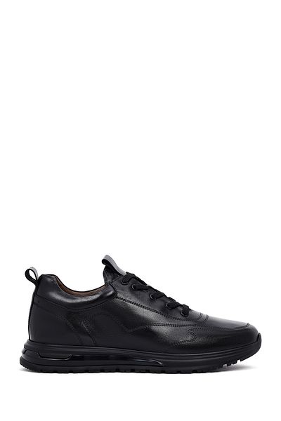 Derimod Men's Black Lace-Up Leather Casual Sneaker 25Wfd604818