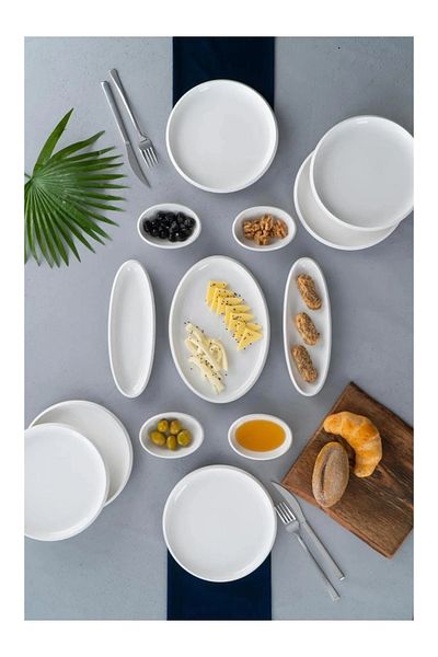 ACAR Freya 6-Piece Personality Porcelain Breakfast Set - 13 Pieces