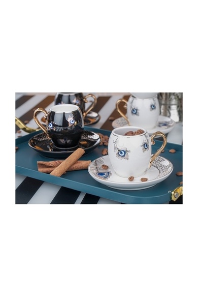 ACAR KAI11694 Porselen Kahve Seti 6 Lı