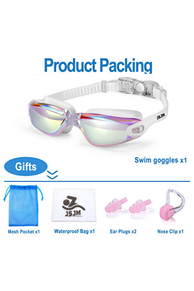 Choice نظارات سباحة JSJM احترافية جديدة مضادة للضباب والحماية من الأشعة فوق ا...
