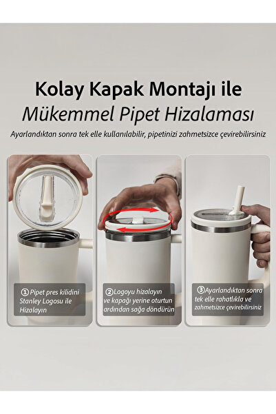 Kelira Quencher 40 oz 1.18 Compatible Thermos with Straw Leak-Proof Lid Set – 100% Leak-Proof White