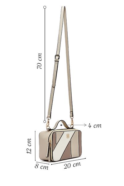 Derimod Women's Beige Long Strap Classic Crossbody Bag 25Sbd262518