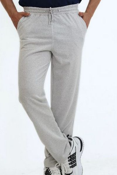 EXSPORT Men's Gray Straight Leg Sweatpants