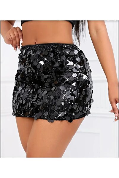 THE OB DESİGN STUDIO Fusta mini cu paiete
