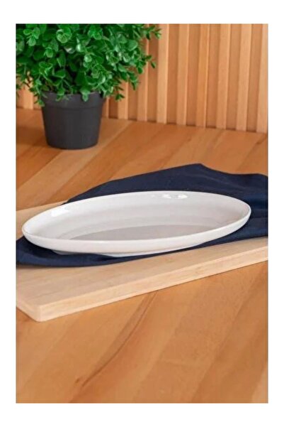 ACAR MBA5290 Aria Beyaz Porselen Oval Tabak 25 cm