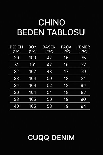 Cuqq Denim Casual Regular Fit Erkek Keten Chıno Pantolon