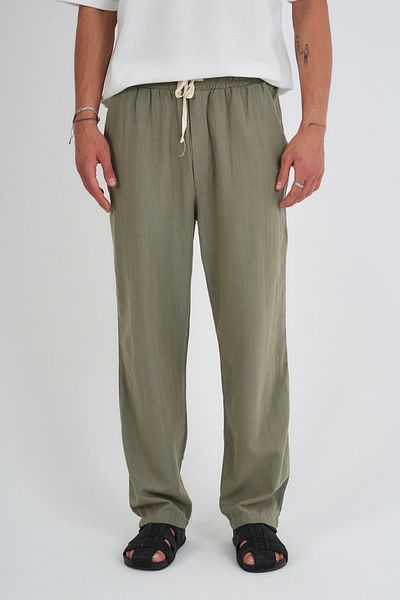 Redline Comforted Men's Linen Look Casual Pants Wide Leg New Season