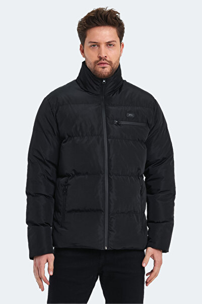 Slazenger ZOMBIE I Erkek Şişme Siyah Mont & Kaban