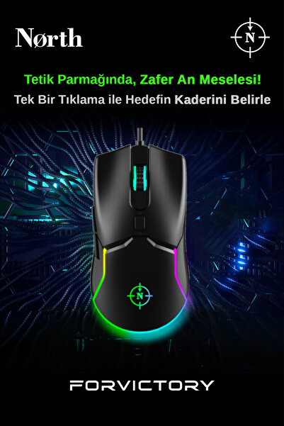 Genel Markalar Air Black Rgb Kablolu Profesyonel Oyuncu Mouse