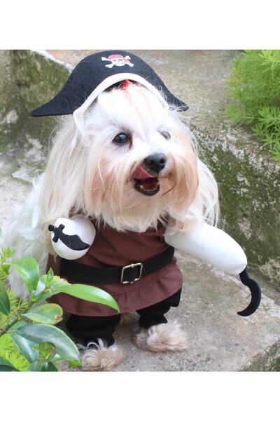PETITE Korsan Onden Giydirmeli Köpek Kıyafeti Kostümü