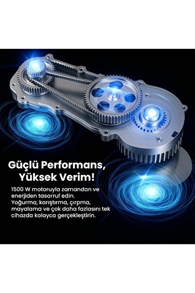 Lydsto Kitchen Helper Pv-4700 1500w-5.2 Litre -10 Kademe Hız Ayarı Stand Mikser Hamur Yoğurma Makinesi Ant