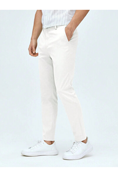 Cuqq Denim Casual Regular Fit Erkek Keten Chıno Pantolon