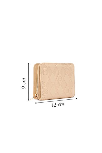 Derimod Women's Beige Printed Wallet 000A2D 563026