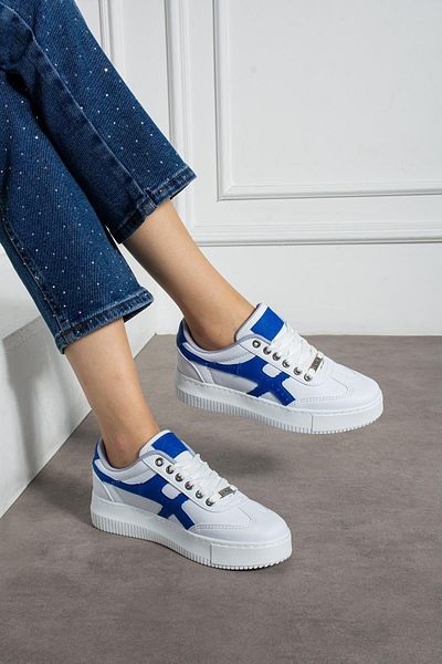 L.A Polo White Blue Women's Sneaker