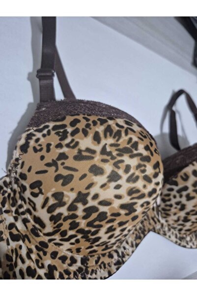 BEST UMT حمالة صدر مبطنة بالسيليكون من Umt بنمط الفهد-5066