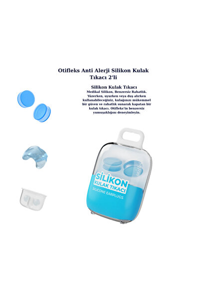 OTİFLEKS Otifleks Anti Alerji Silikon Kulak Tıkacı 2'li