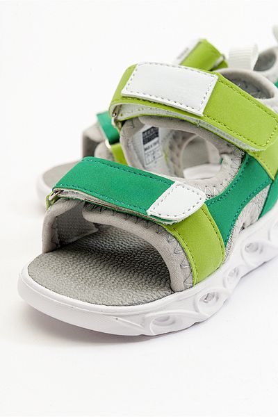 mnpc Boy's Green Luminous Anatomical Lightweight Sports Sandals