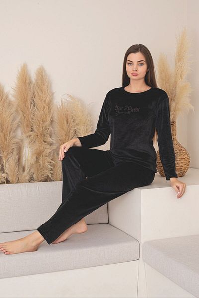 Asel Set de pijamale din catifea pentru femei