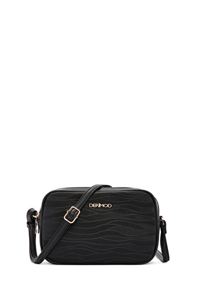 Derimod Geantă neagră pentru femei cu curea lungă 25SBD 280926