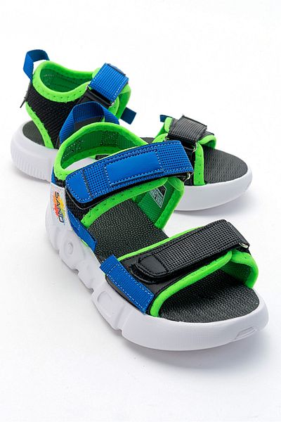 mnpc Boy's Black Anatomical Lightweight Sports Sandals