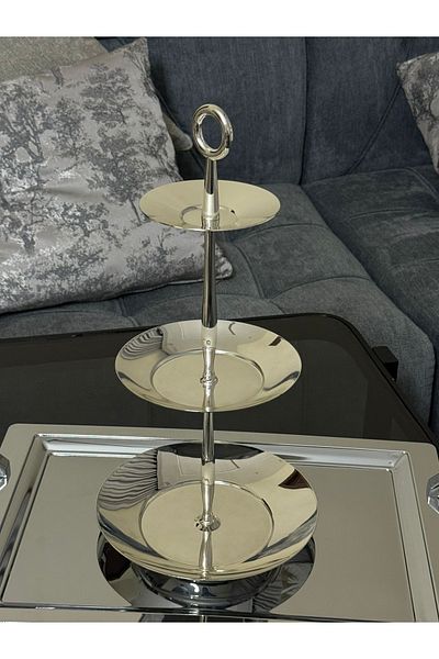 ALJAHWAR 3-story full silver Halawa rack
