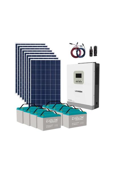 Genel Markalar Polykristalli Bağ Evi Paketi (PAKET 7) 3kW MPPT İnverter 8x295W Panel 8x100Ah Jel Akü