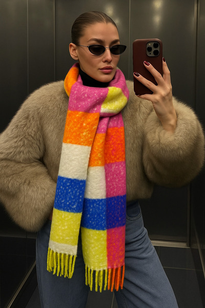 Goldmine Eșarfă Boucle moale premium unisex