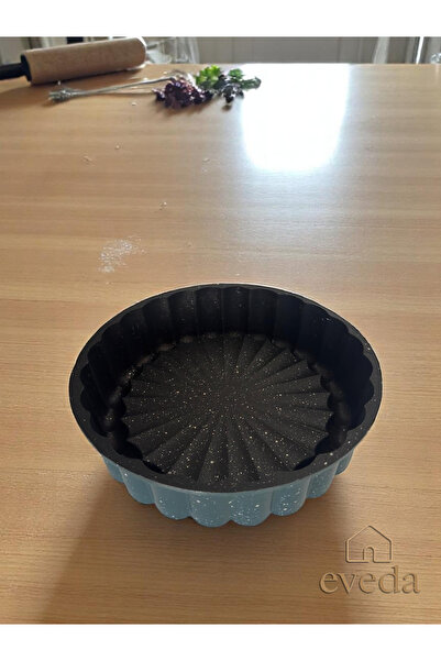 Eveda Cast Flat Slice Cake Mold 26 cm Turquoise