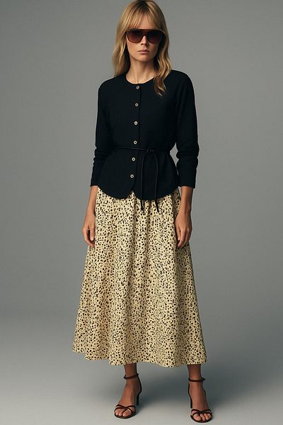 Touché Privé Leather Belt Shirt Skirt Suit