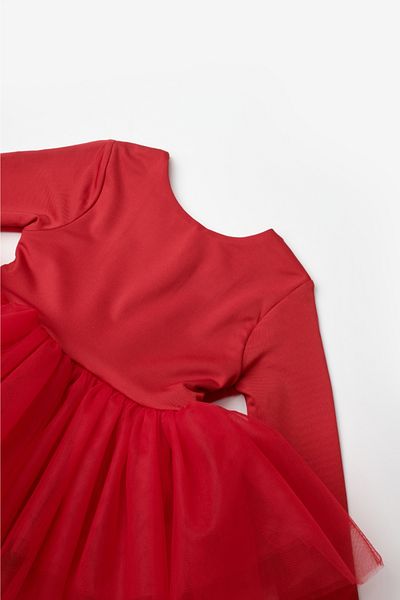Le Mabelle Miranda - Girl's Red Tutu Skirt Ballerina Dress