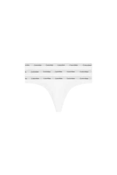 Calvin Klein Chiloți de damă cu logo-ul mărcii albe - cu bandă elastică și respirabil pentru utilizare zilnică