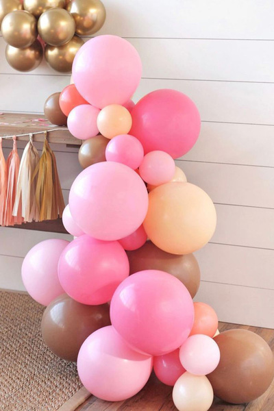 Le Mabelle Pink Gold Chain Balloon Set