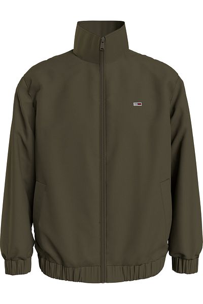 Tommy Hilfiger Men's Green Coat with Brand Logo Suitable for Daily Use DM0DM17982-MR1