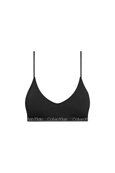 Calvin Klein Kadın Calvin Klein İmzalı Elastik Bantlı Siyah Spor Sütyeni 000QF7093E UB1